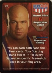 Kurt Angle face card THROWBACK